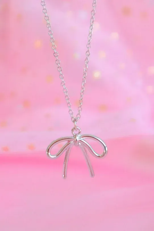 Sketch Bow Tie Necklace