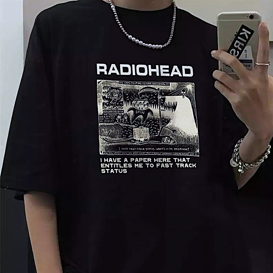 Black Radiohead Oversized Unisex Tshirt