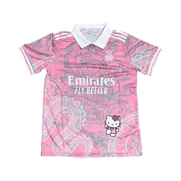 Pink Dragon Real Madrid X Hello Kitty Oversized  Unisex Jersey