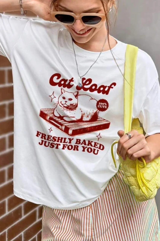 Cat Loaf Oversized Unisex Tshirt