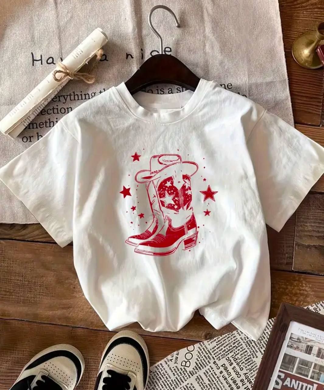 Cowboy Boots Oversized Unisex Tshirt