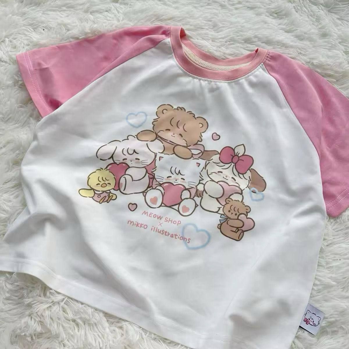 Meow Shop Bears Oversized Unisex Tshirt
