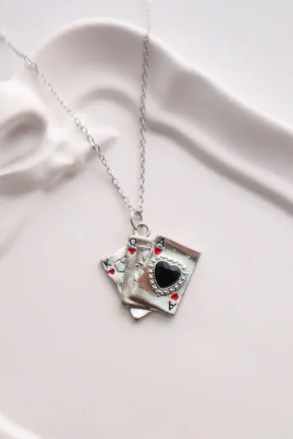 Poker Cards  Necklace