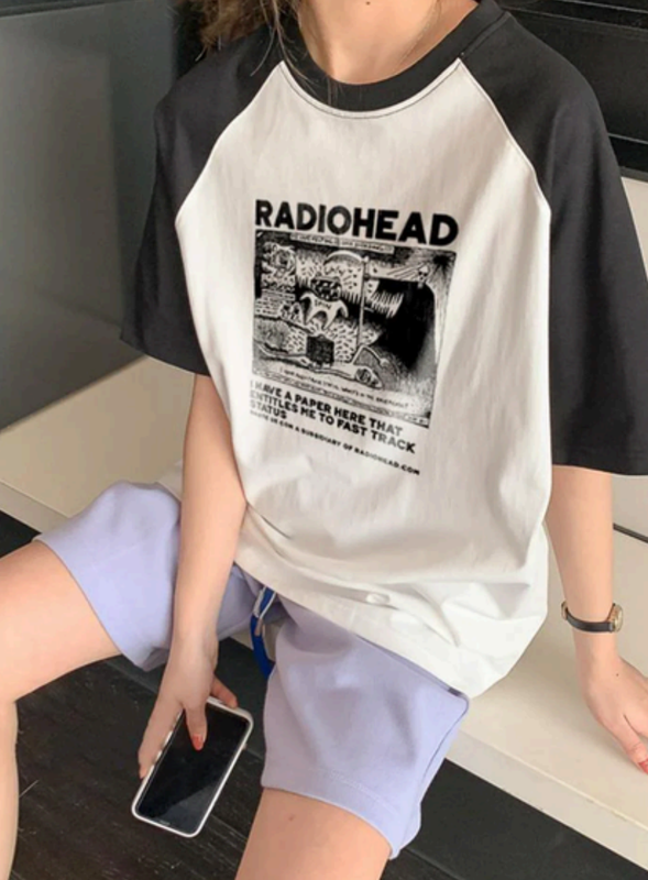 Radiohead Raglan Oversized Unisex Tshirt