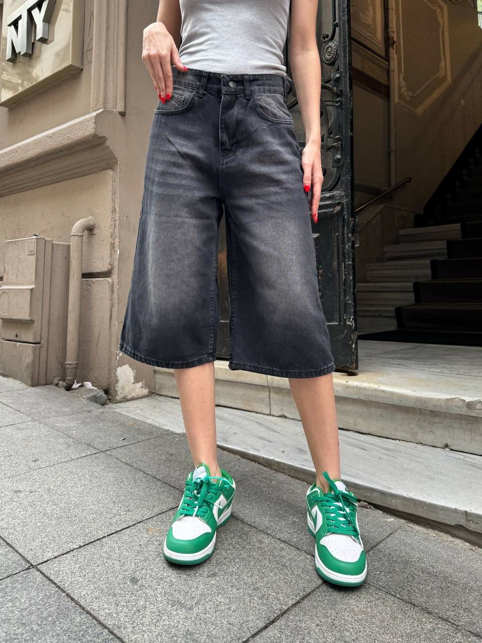 Fumed Black Unisex Jorts