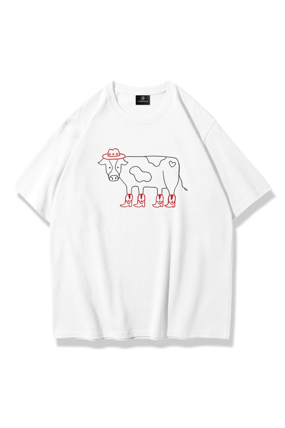 Cowboy Cow Oversized Unisex Tshirt