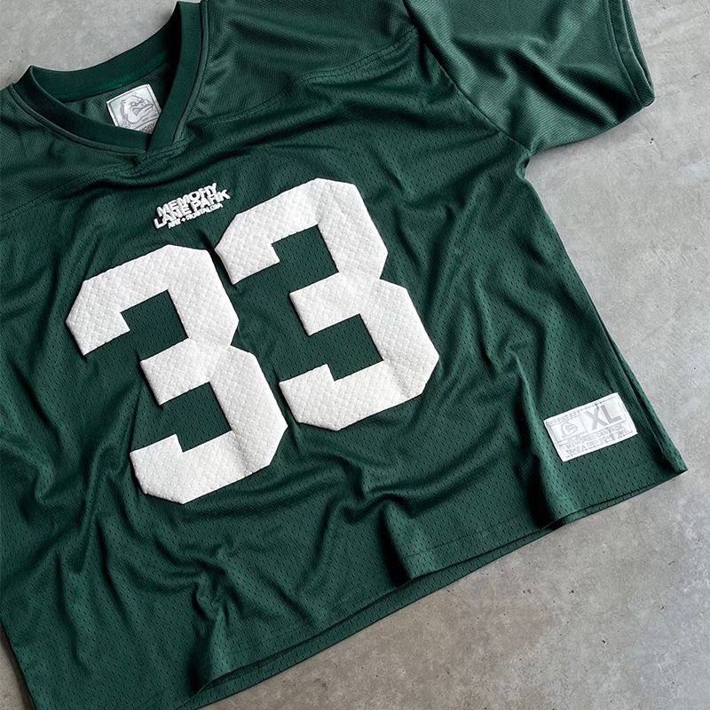Green Memory Lane Park Oversized  Unisex Jersey