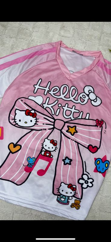 Pink bow Hellokitty Oversized Unisex Jersey