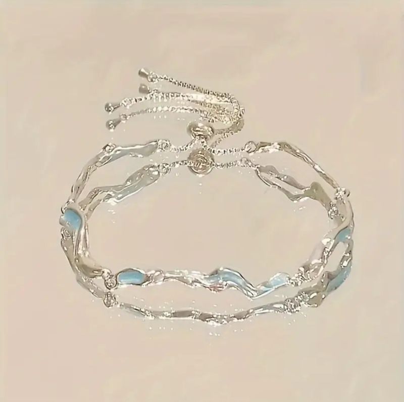 Blue Wave Adjustable Bracelet 