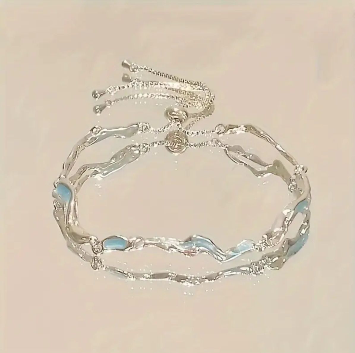 Blue Wave Adjustable Bracelet 