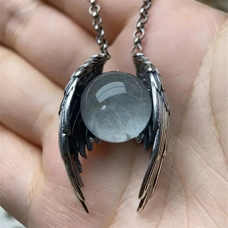 Angelic Wings With Artificial Crystal Ball