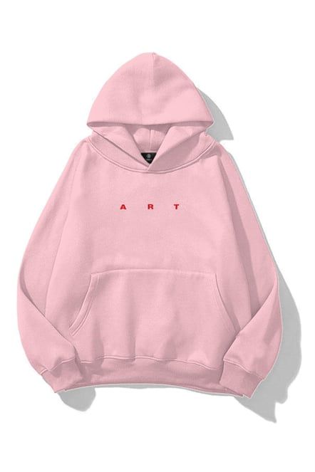 Art isn&#39;t Dying Pink Extra Oversized Hoodie
