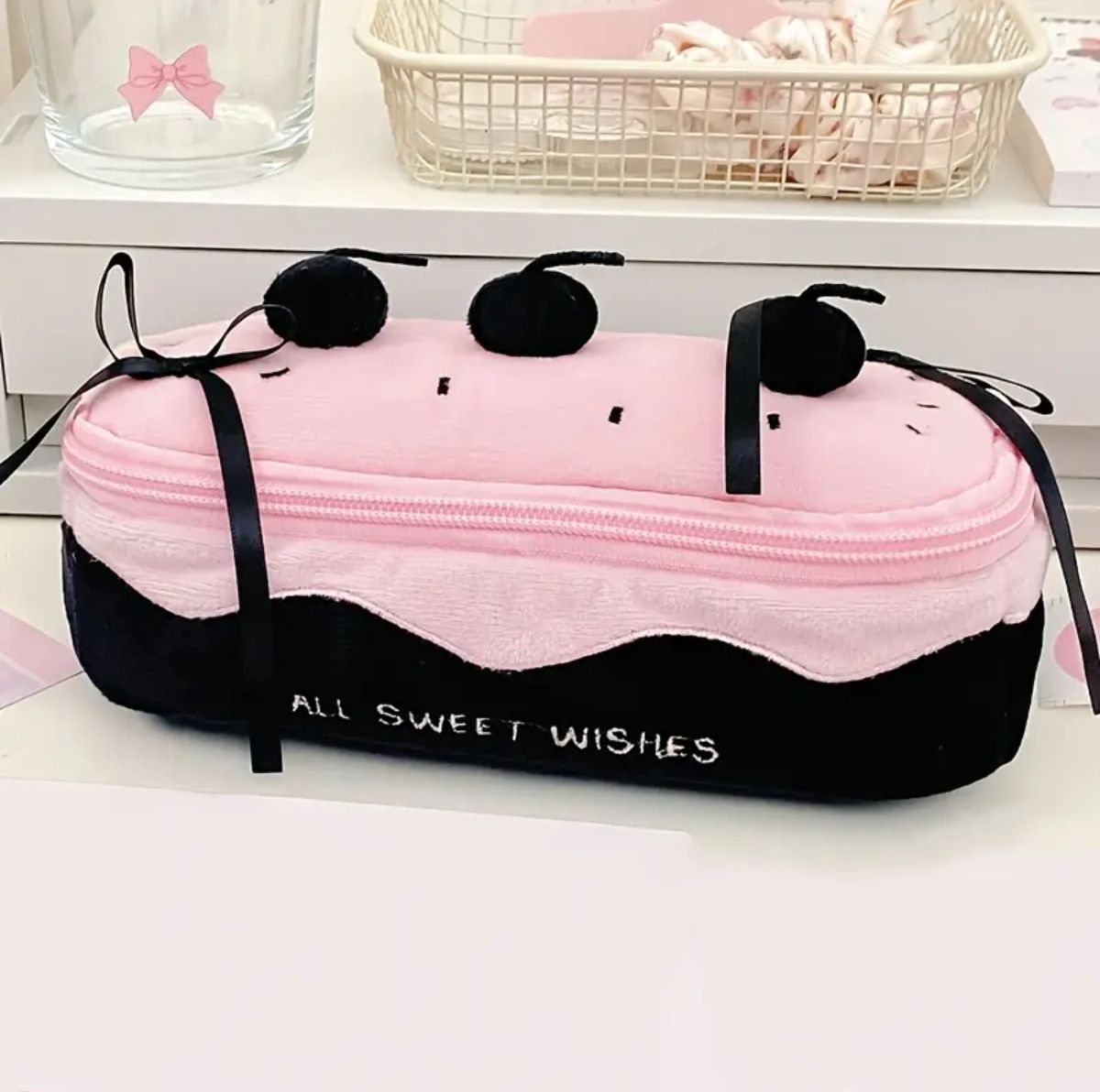 Black Cherry Cake Pencil Case