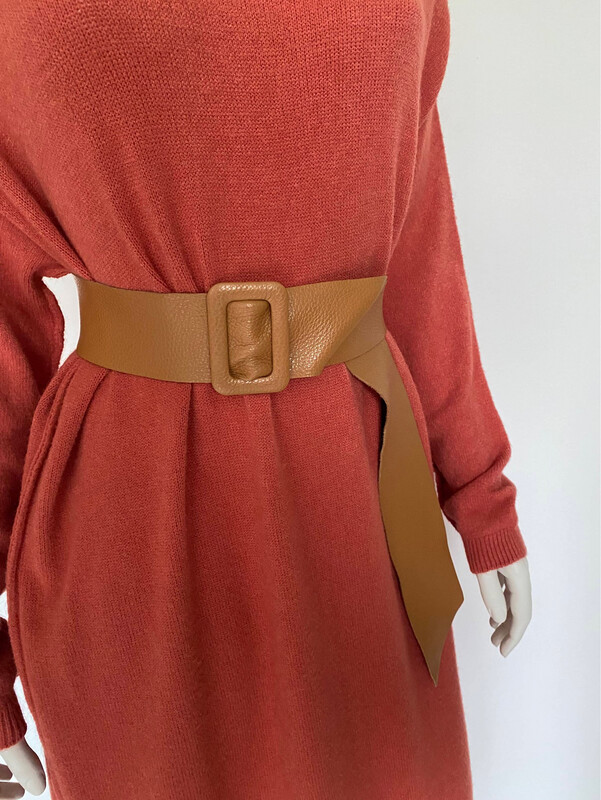 Riem echt leder camel Riem echt leder camel