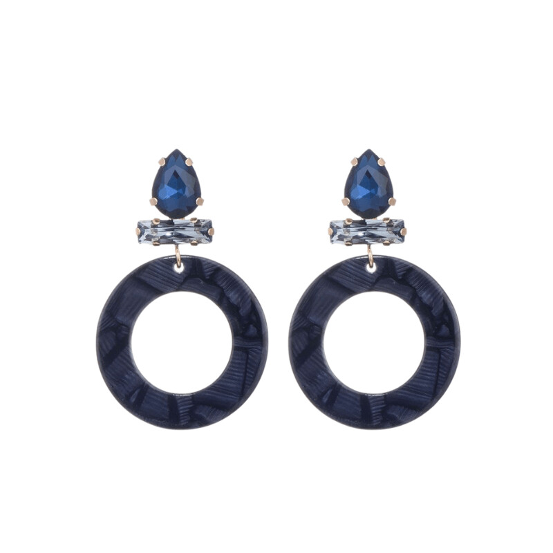 Oorbellen Lotte blauw Oorbellen Lotte blauw
