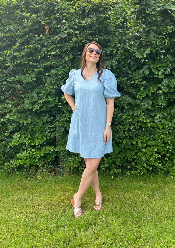 kleedje Anne blauw kleedje Anne blauw