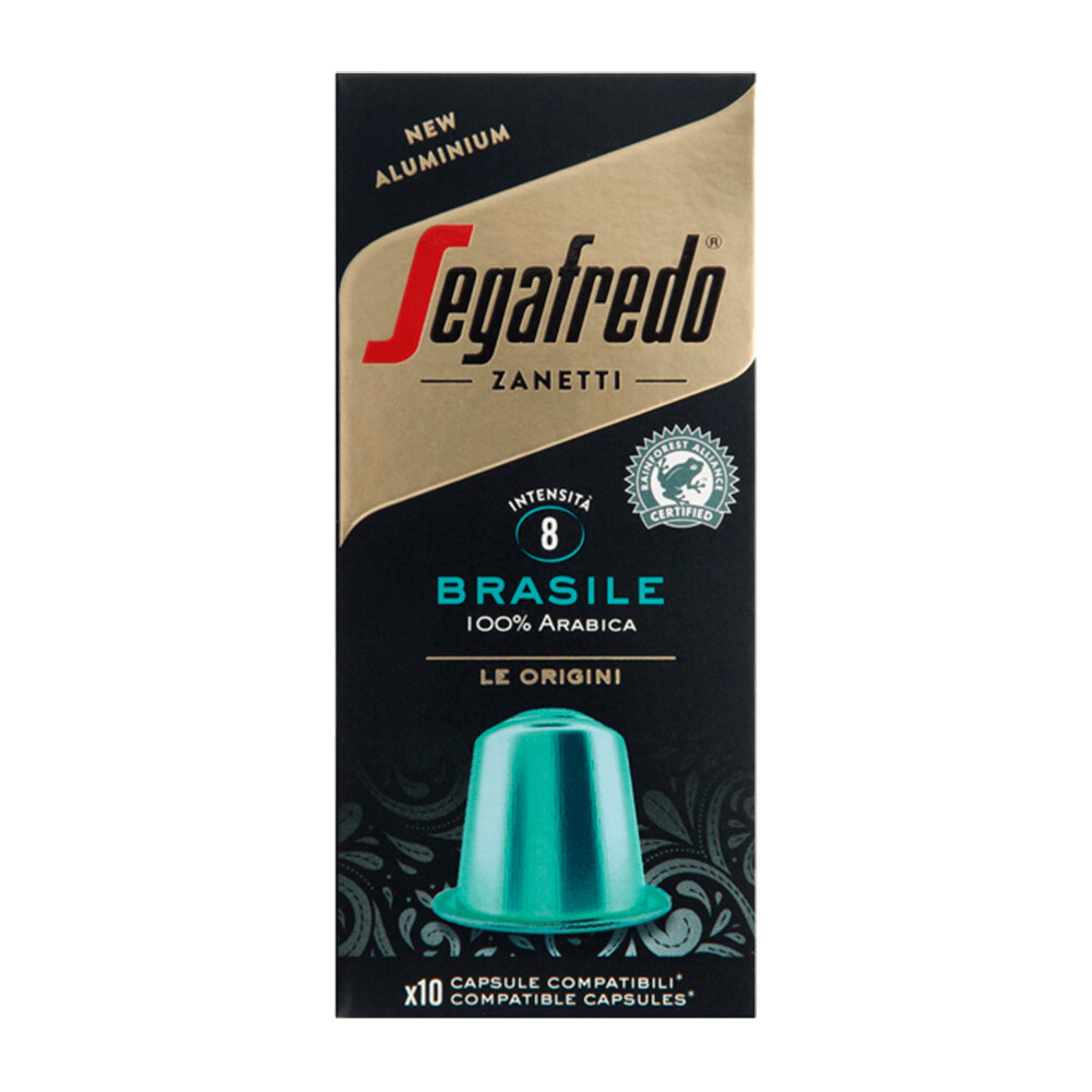 Segafredo Brasile Nespresso-kompatible Kapseln 10St.