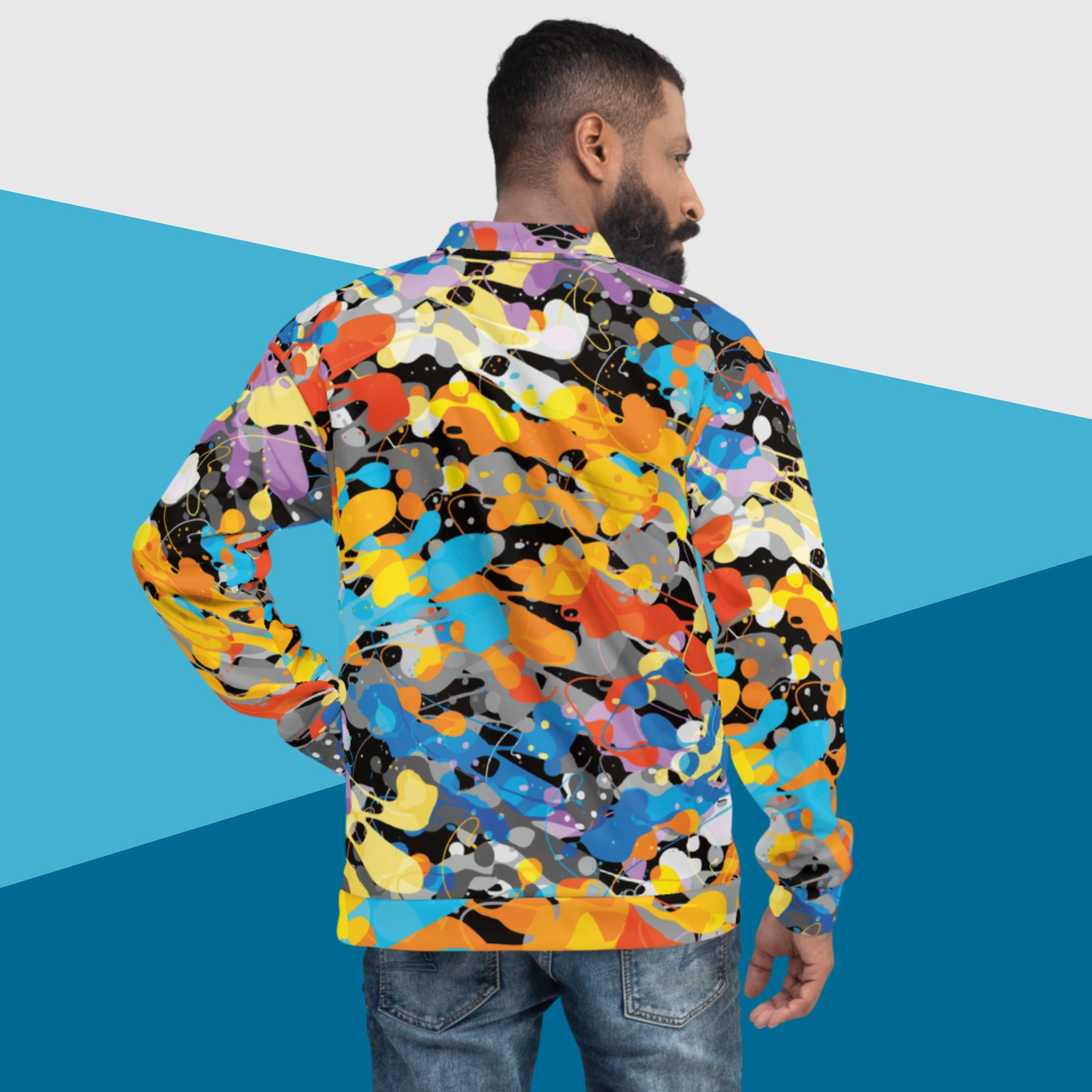 Martin Grape All Over Bomber Jacket