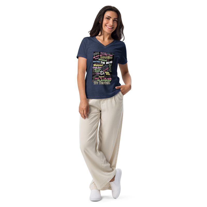 Bon Bon W Relaxed V-Neck Tee