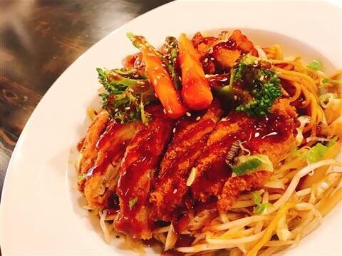 Crispy Chicken Yakisoba