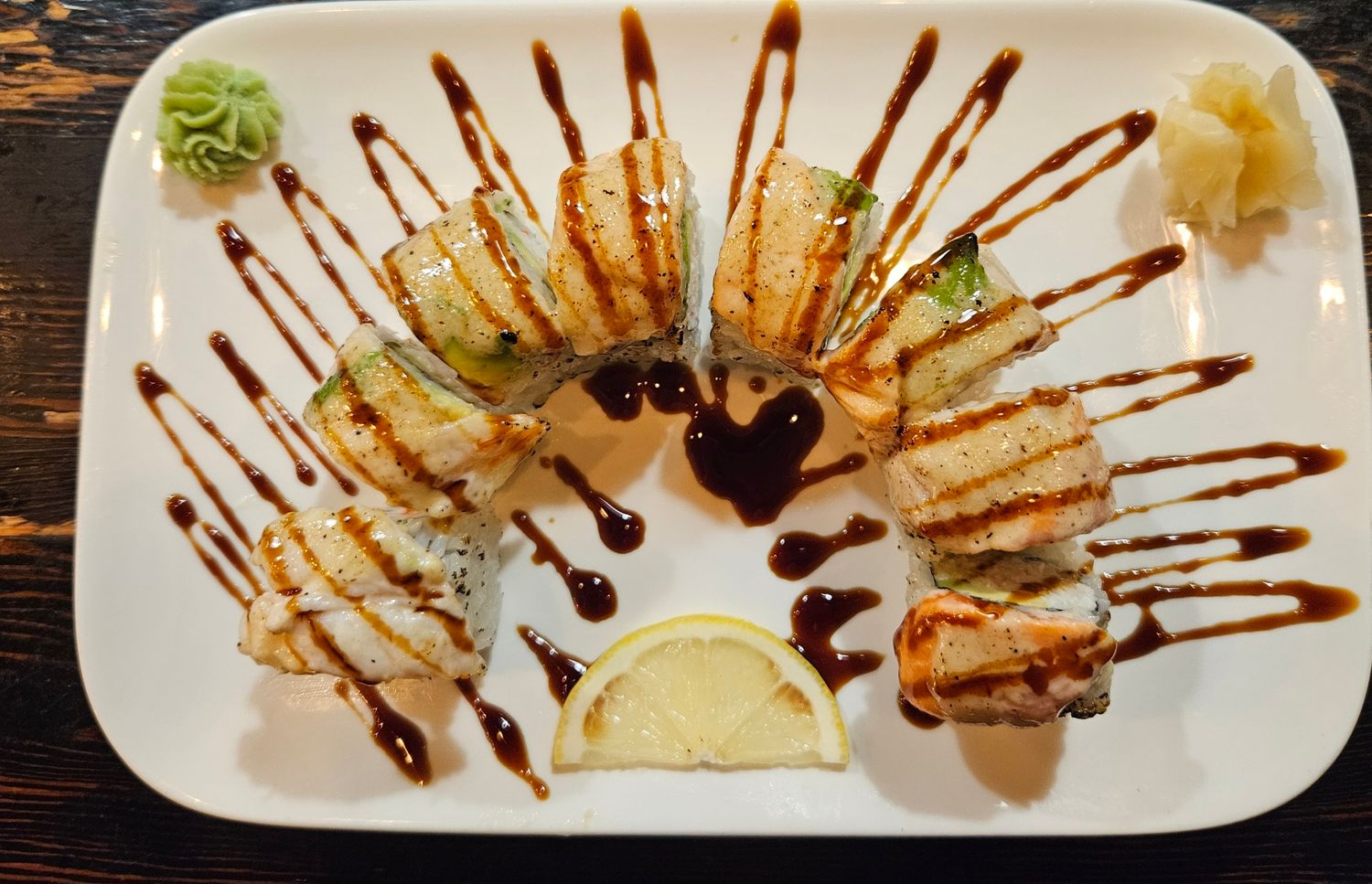 Aburi Rainbow Roll