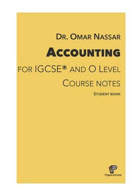 Accounting for IGCSE/OL Dr. Omar Nassar