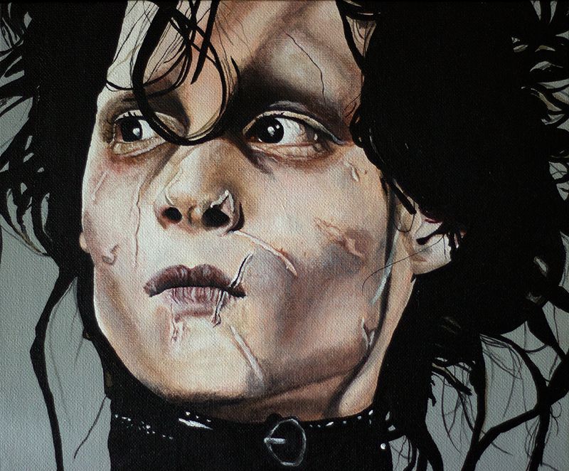 Edward original acrylic painting