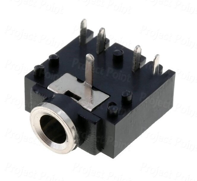 Stereo Audio Jack Socket ( Female AUX ) ( ملحوم )
