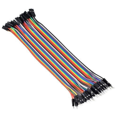 Male-Female Jumper Wires 10cm ( 10 Wires )