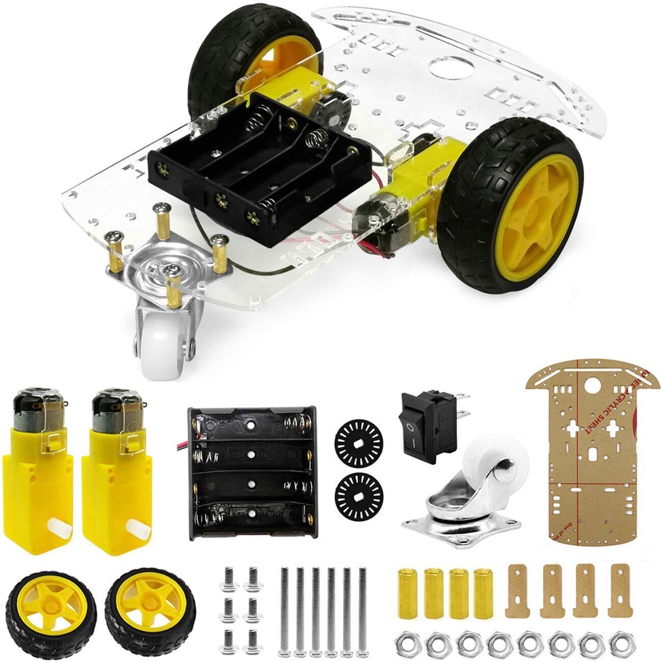 Transparent Robot Smart Car Chassis