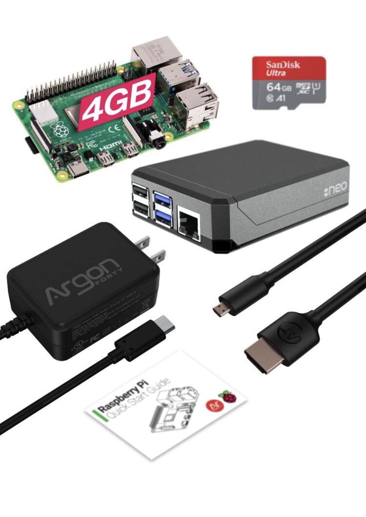 Raspberry Pi 4 Kit, 4 GB
