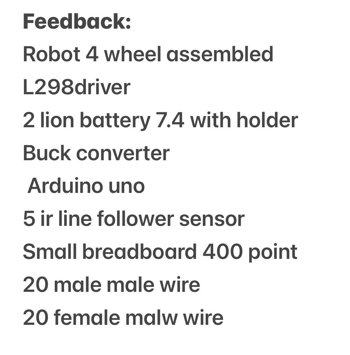 Feedback project 