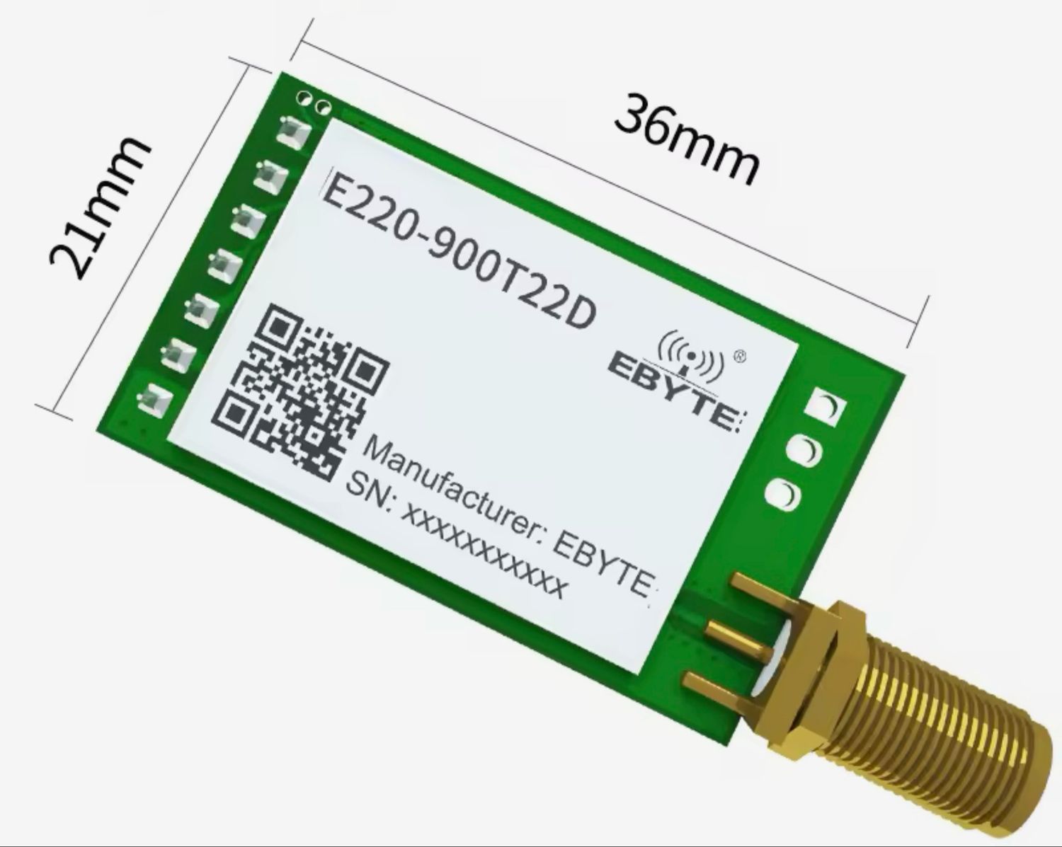 LLCC68 LoRa 868MHz 915MHz Wireless Module 22dBm Long Range 5km E220-900T22D  + Antenna