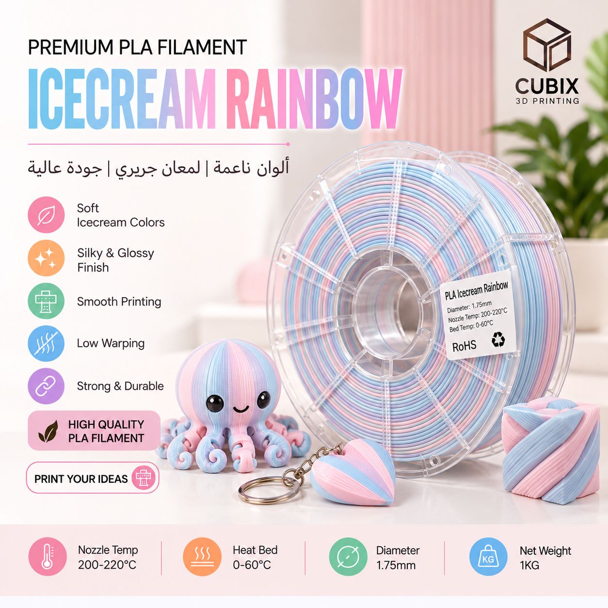 Icecream Rainbow Filament 