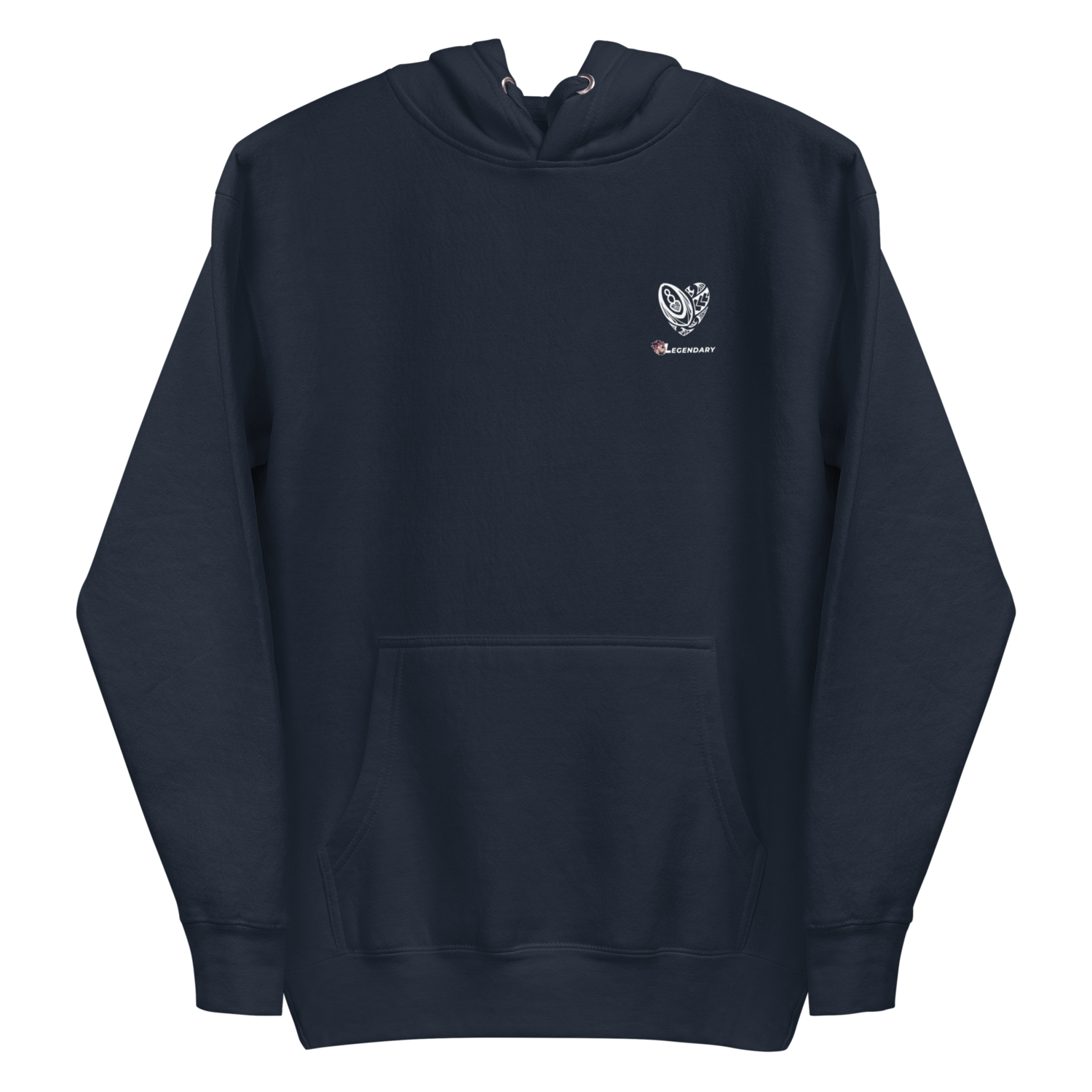 Maori Rugby Heart Hoodie