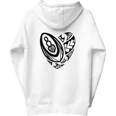 Maori Rugby Heart Hoodie