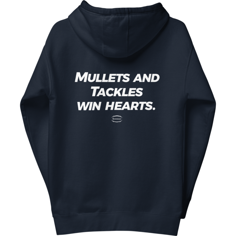 Mullets and Tackles Hoodie