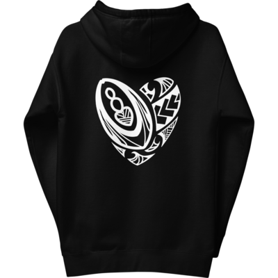 Maori Rugby Heart Hoodie