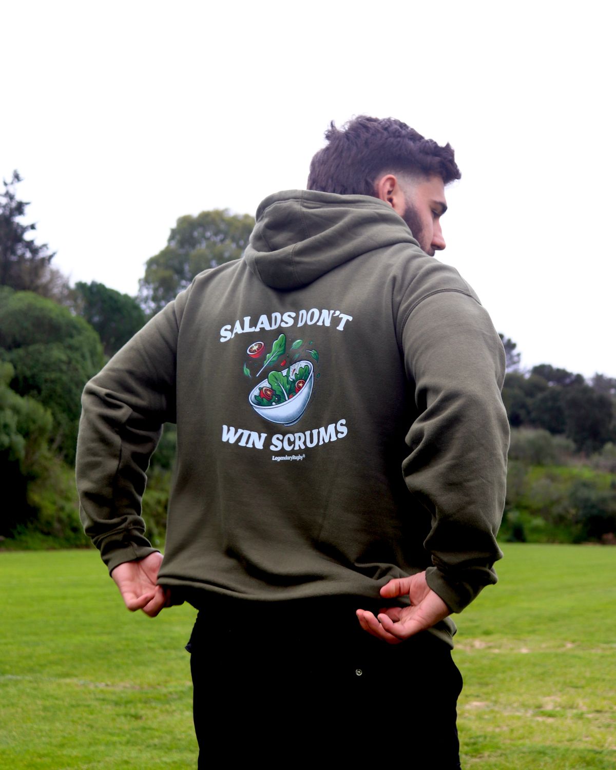 No Salads Hoodie Green