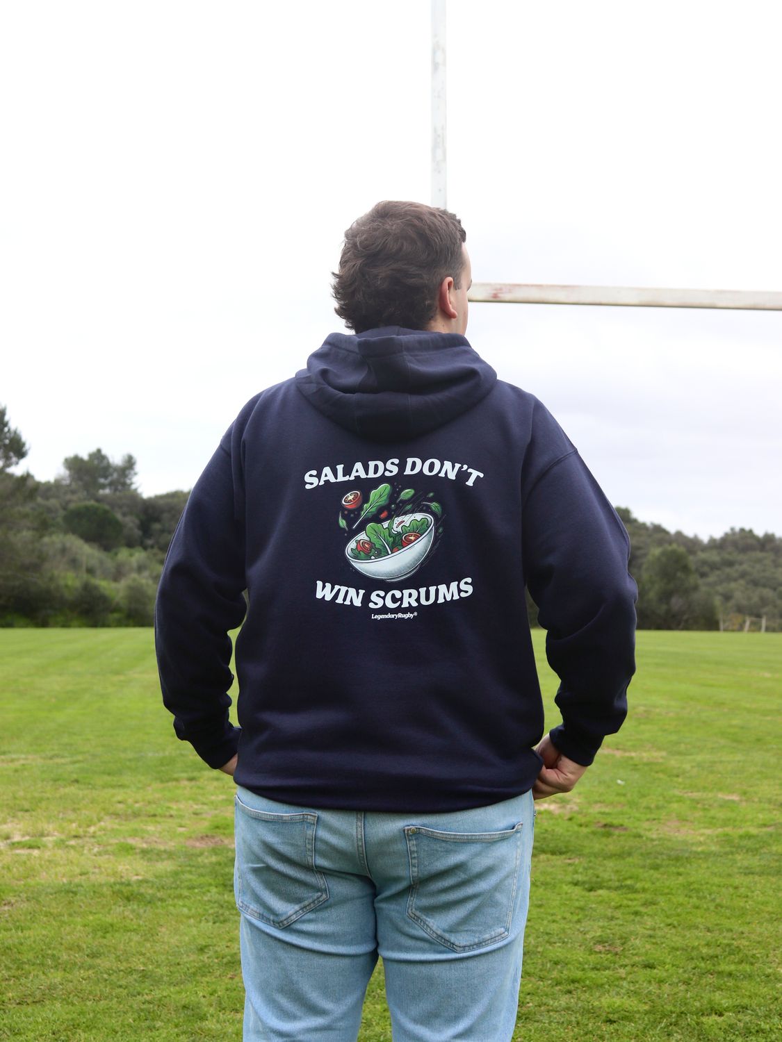 No Salads Hoodie Navy