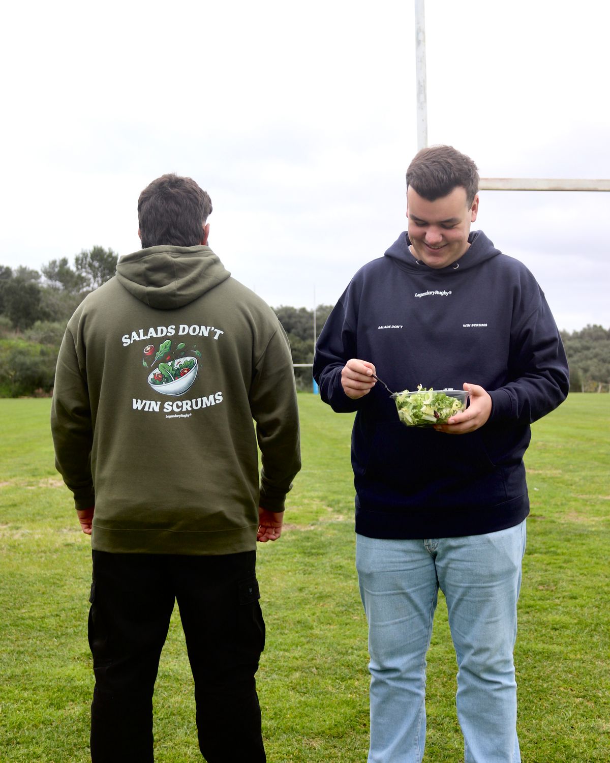 No Salads Hoodie Navy