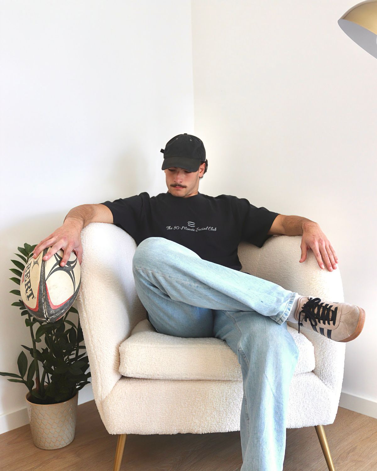 Social Club Oversized Tee Ash