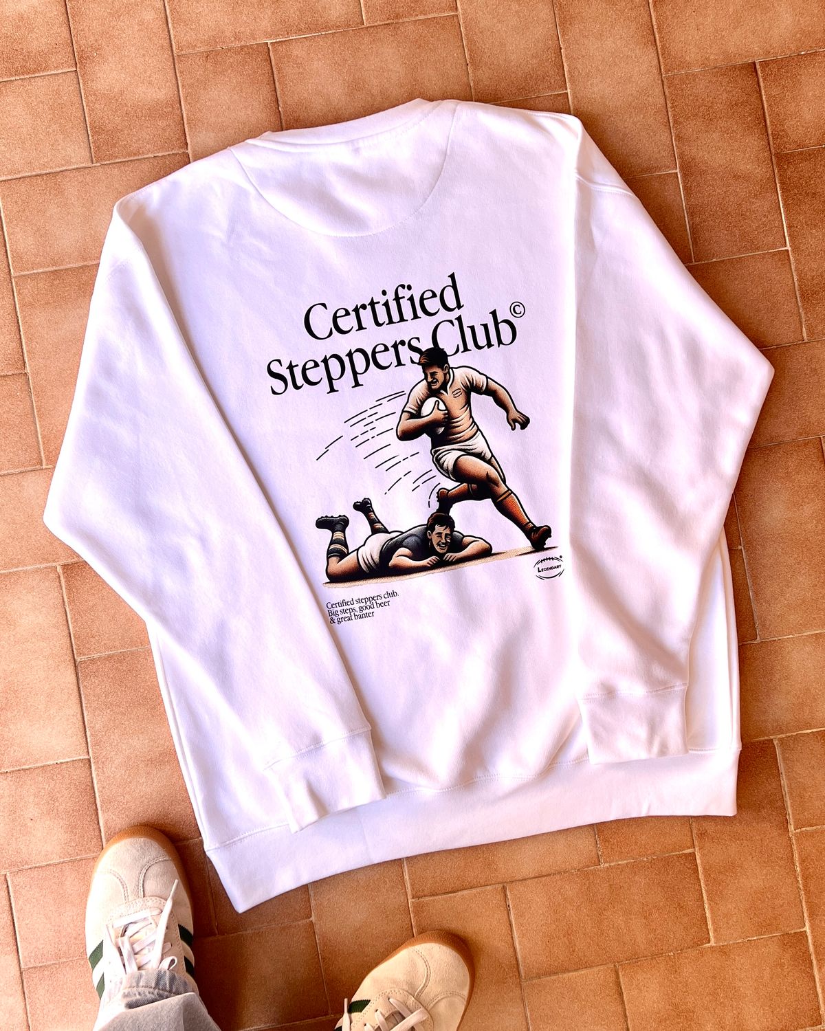 Steppers Sweatshirt White