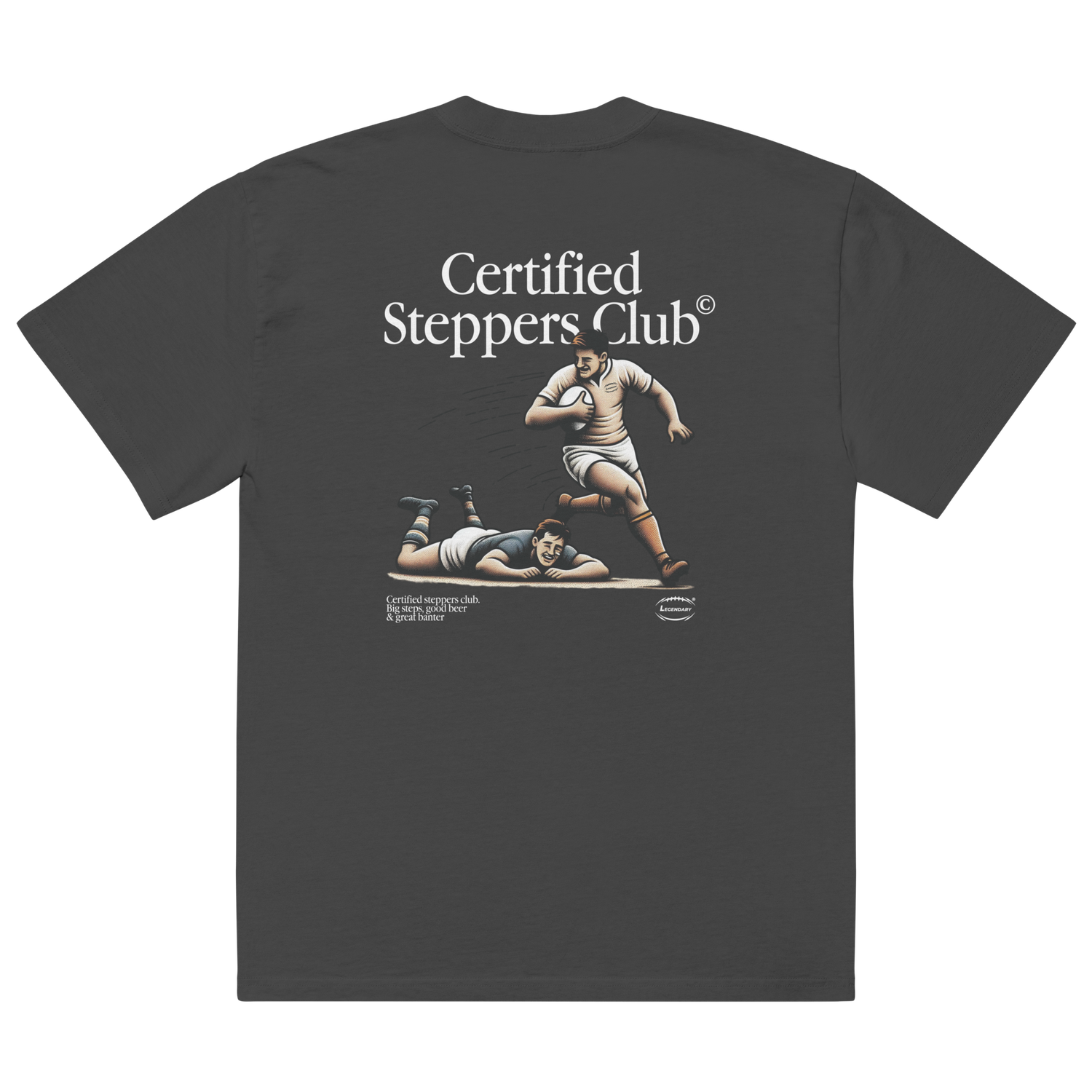 Steppers Tee Black
