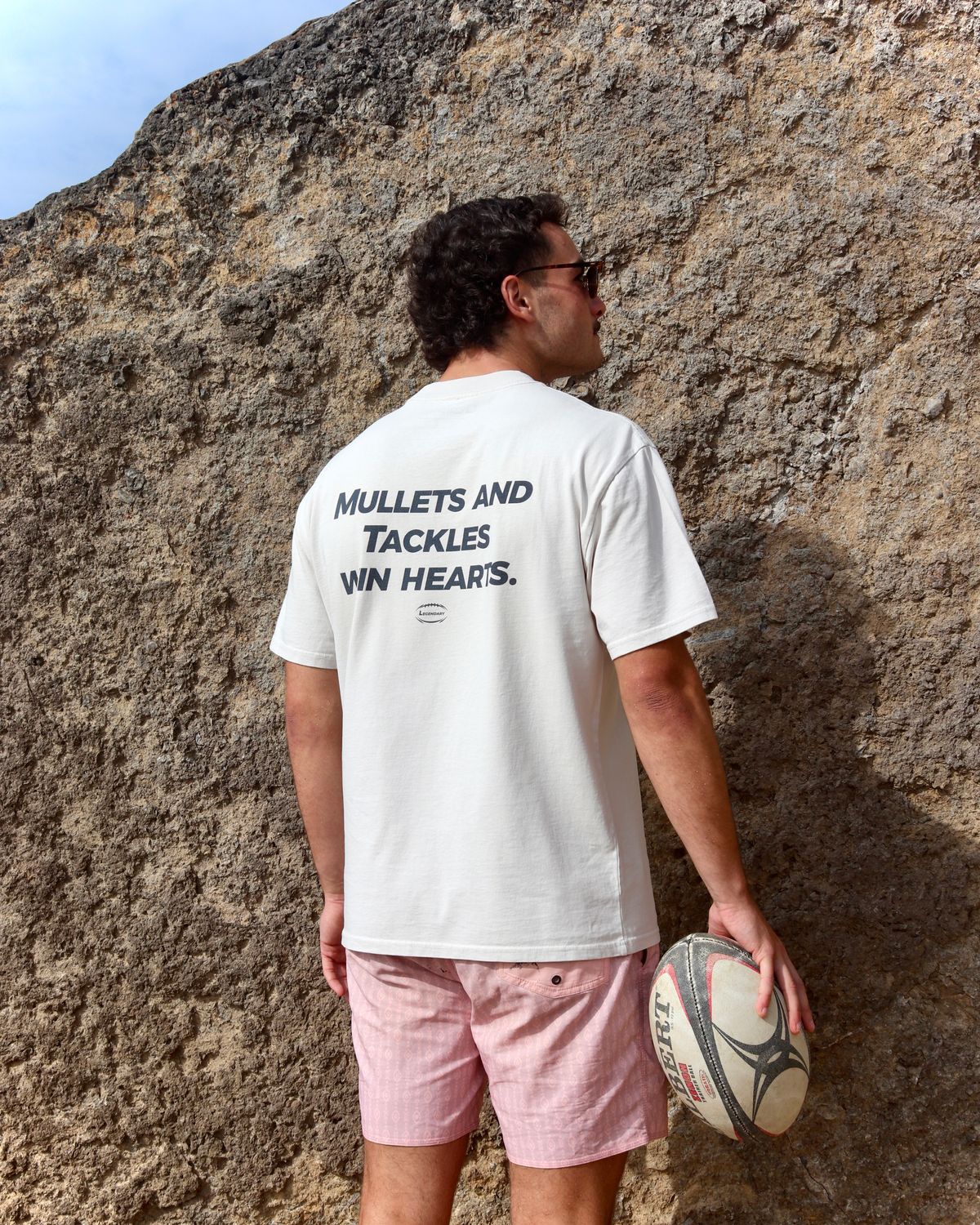 Mullets &amp; Tackles Tee Cream