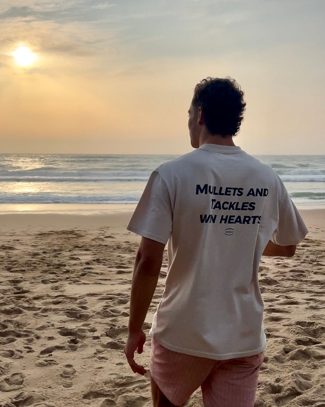 Mullets &amp; Tackles Tee Cream