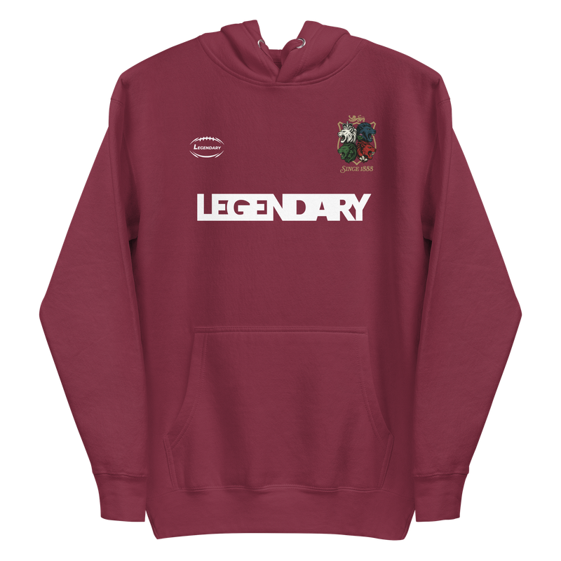 Lions (10) Hoodie Burgundy