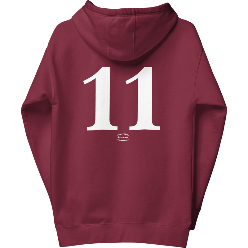 Lions (11) Hoodie Burgundy