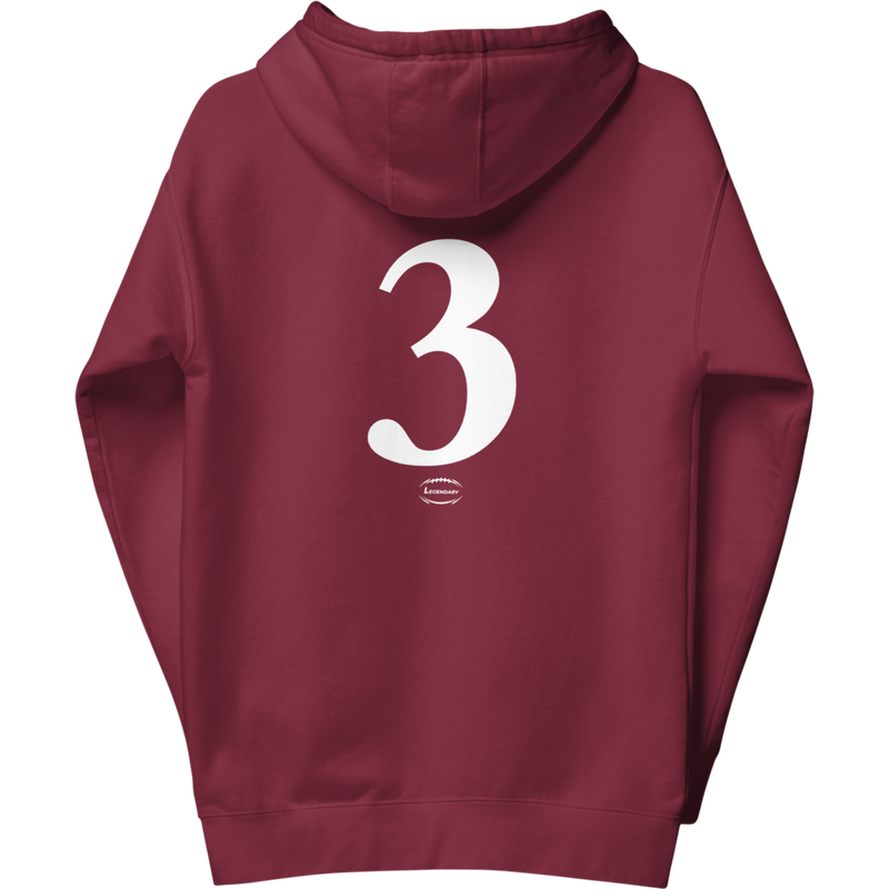 Lions (3) Hoodie Burgundy