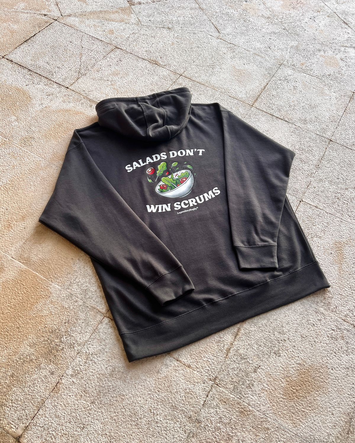 No Salads Hoodie Ash